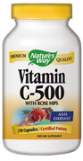 NATURE'S WAY: Vitamin C 500 with Rose Hips 250 CAPSULE