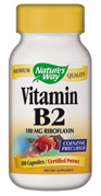 NATURE'S WAY: Vit B-2 100 mg 100 CAPSULE