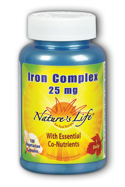 Natures Life: Iron Complex 100ct Vegetarian Capsules