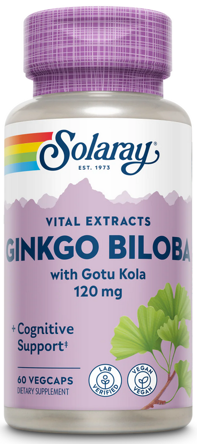 Solaray: One Daily Ginkgo Biloba 60ct 120mg