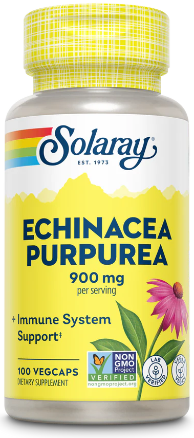 Solaray: Organic Echinacea Purpurea Root 100ct 450mg