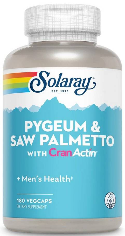 Solaray: Pygeum and Saw Palmetto With CranActin 180ct