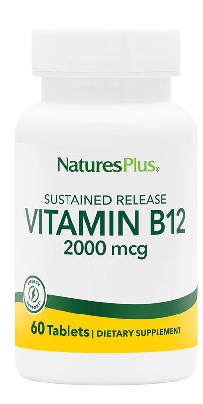 Natures Plus: VITAMIN B-12 2000 MCG S R 60 60 ct