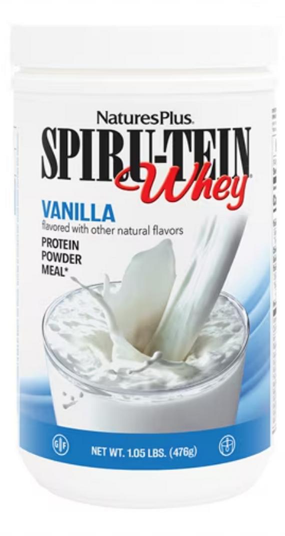 Natures Plus: VANILLA SPIRU-TEIN WHEY 1LB ct