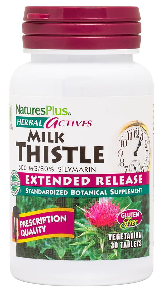 Natures Plus: EXTENDED RELEASE MILK THISTLE 500 MG 30 30 ct