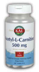 Acetyl-L-Carnitine 60ct 500mg from Kal