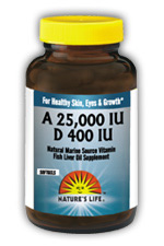A 25,000 IU / D 400 IU 250ct from Natures Life