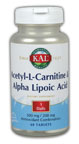 Acetyl-L-Carnitine and Alpha Lipoic Acid 60 Tab 500mg/200mg from KAL