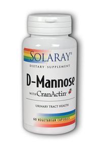 D-Mannose with CranActin 60 caps - 1000mg from Solaray