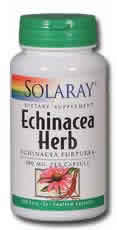 Echinacea purpurea Herb 100ct 380mg from Solaray