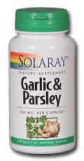 Garlic and Parsley 100ct 530mg from Solaray