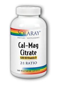 Cal-Mag Citrate with Vitamin D 360 vegetarian Capsules from Solaray