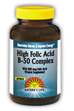 High Folic Acid B-50 50ct from Natures Life