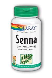 Senna Leaves 100ct 470mg from Solaray
