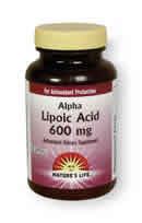 Alpha Lipoic Acid 600 mg 60 sg from Natures Life