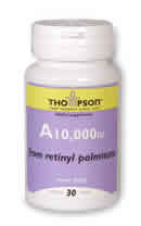 A Retinyl Palmitate 30ct 10000IU from Thompson Nutritional
