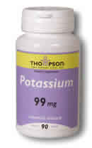 Organic Potassium 90ct 99mg from Thompson Nutritional