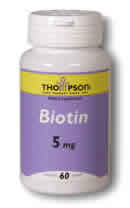 Biotin 5mg 60ct 5mg from Thompson Nutritional
