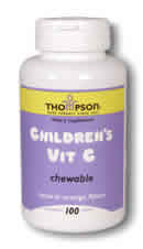 Children's C Orange flavor 100ct 100mg from Thompson Nutritional