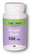 Ginger root 500mg 60ct 500mg from Thompson Nutritional