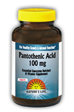 Pantothenic Acid, 100 mg 100ct from Natures Life