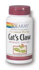 Guaranteed Potency Cat's Claw 30ct 200 mg from Solaray