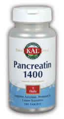 Pancreatin 100ct 1400mg from Kal