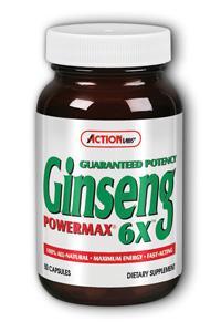 Ginseng Power Max 6X 50ct from Action Labs