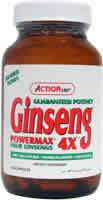 Ginseng PowerMax 4X (Four Ginsengs) 100CT from Action Labs