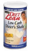 Diet Lean Low Carb Dieter's Shake Vanilla 9.5 oz from NATURADE