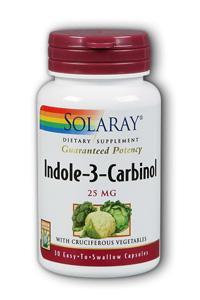 Indole-3-Carbinol with Cruciferous Vegetables 30ct 25mg from Solaray
