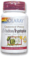 L-5-HTP w/B-6 & C 60ct 100mg from Solaray