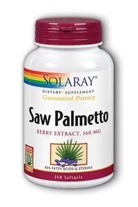 Saw Palmetto Berries 240ct 160mg from Solaray