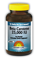 Beta Carotene 25,000 IU 100ct from Natures Life