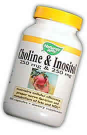Choline-Inositol 250/250mg 100 caps from NATURE'S WAY