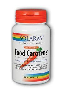 Food Carotene 100ct 10000IU from Solaray