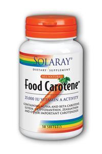Food Carotene 50ct 25000IU from Solaray