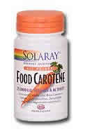 Food Carotene 100ct 25000IU  Softgel from Solaray