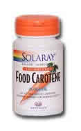 Dry Natural Food Carotene 30ct 25000IU from Solaray
