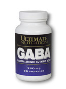 GABA 750mg 90ct 750mg from Ultimate Nutrition