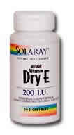 Dry Vitamin E-200 100ct 200IU from Solaray