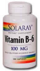 B 6-100mg 100ct 100mg from Solaray