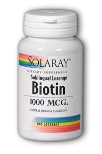 Biotin 1000 100ct 1000mcg from Solaray