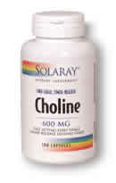 Two-Staged, Timed-Release Choline 100ct 300mg from Solaray