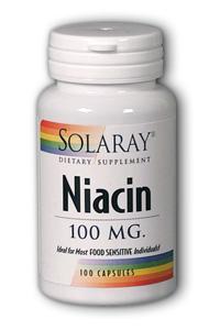 Niacin-100 100ct 100mg from Solaray