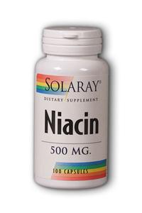 Niacin-500 100ct 500mg from Solaray