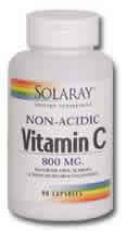 Nonacidic Vitamin C 90ct 800mg from Solaray