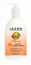 Mango & Papaya Satin Soap w/Pump 16 fl oz from JASON NATURAL PRODUCTS