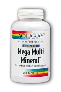 Mega Multi Mineral Iron-Free 200ct from Solaray