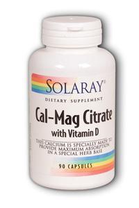 Cal-Mag Citrate with Vitamin D 90ct from Solaray